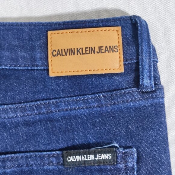 Calvin Klein Jeans women's size 8 dark wash blue High rise Skinny leg denim - Picture 5 of 16